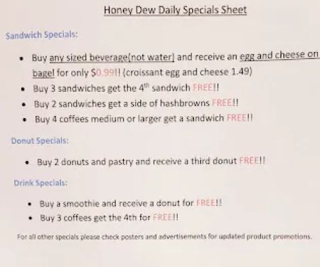 Honey Dew Donuts