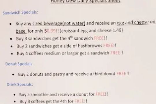 Honey Dew Donuts