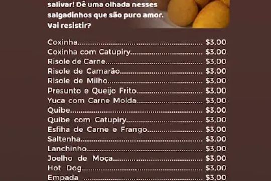 Salgaderia Maranato Adam's
