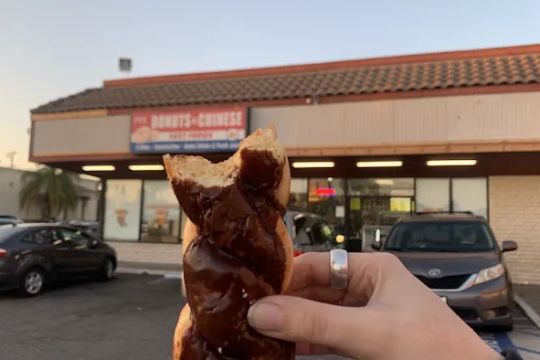 Rose Donuts and Chinese Fast Food