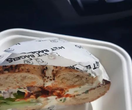 Hot bagels drive thru