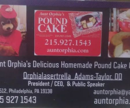 Aunt Orphia's Delicious Homemade Pound Cake