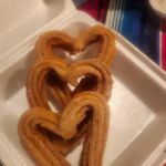 Churros y plátanos recién hechos