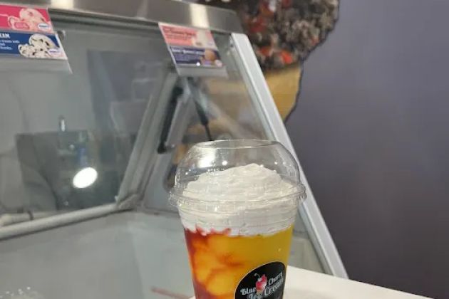 Blue cherry ice cream & bakery