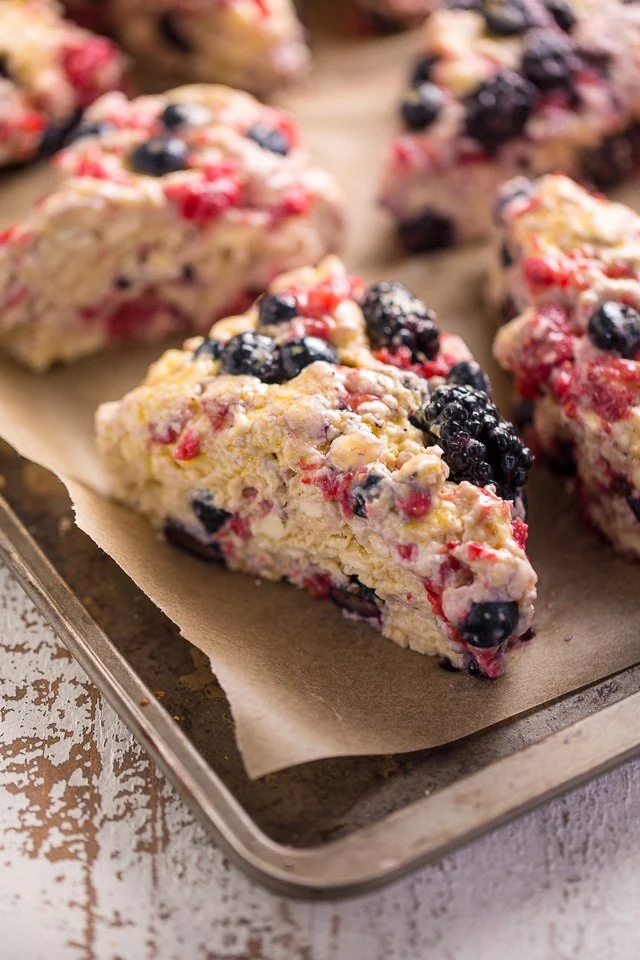 How to Make Homemade Scones with Fresh Berries