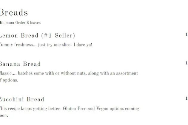 Sassy Sue's- Breads, Jams and Canned Goods