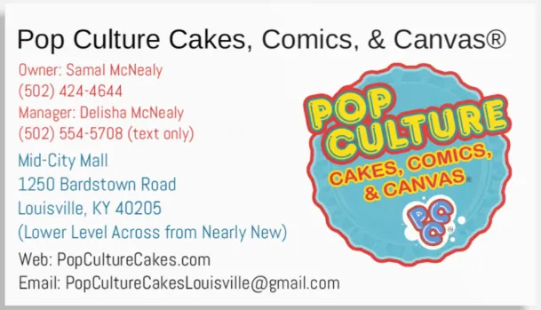 Pop Culture Cakes Comics and Canvas Picture 7