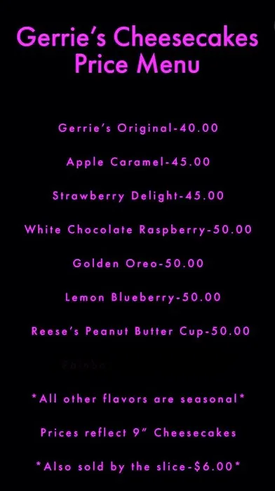 Gerrie’s Cheesecakes Picture 6