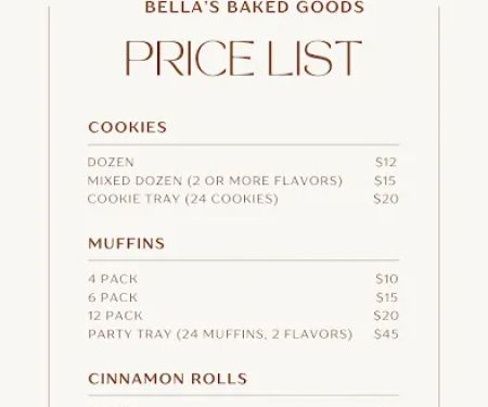 Bella's Baked Goods