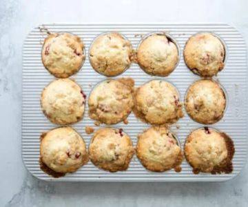 How to Bake Perfect Strawberry Rhubarb Muffins