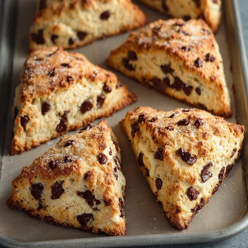 How to Make Bakery-Style Chocolate Chip Scones with a Soft Center