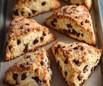 How to Make Bakery-Style Chocolate Chip Scones with a Soft Center