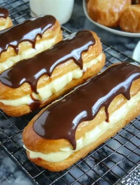 How to Make Bakery-Style Chocolate Eclairs with Perfectly Piped Filling