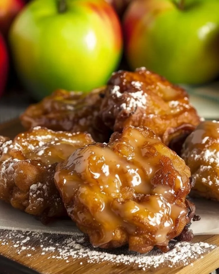 Delicious Steps for Making Bakery-Style Apple Fritters with a Crispy Outer Layer