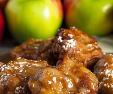 Delicious Steps for Making Bakery-Style Apple Fritters with a Crispy Outer Layer