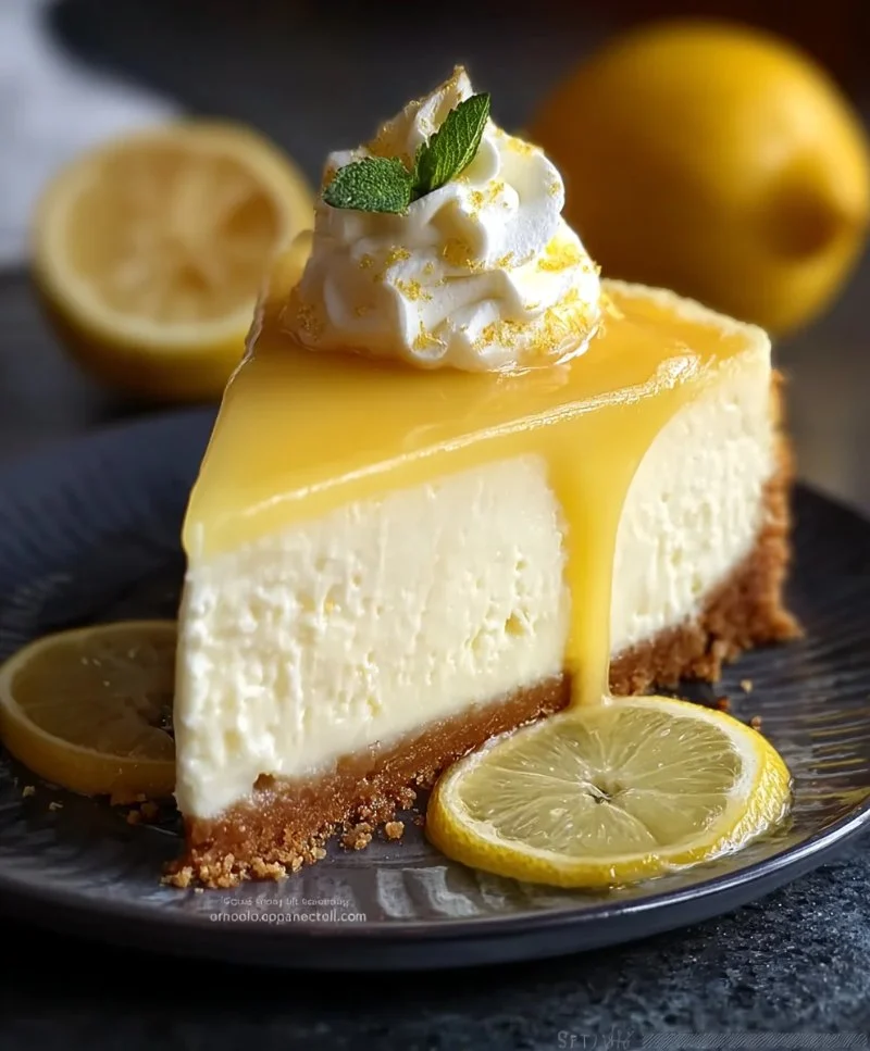 Bakery-Style Lemon Cheesecake with Zesty Flavor Recipe Guide