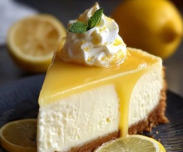 Bakery-Style Lemon Cheesecake with Zesty Flavor Recipe Guide