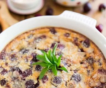 Bakery-Style Cherry Clafoutis with Sweet Almond Filling Recipe
