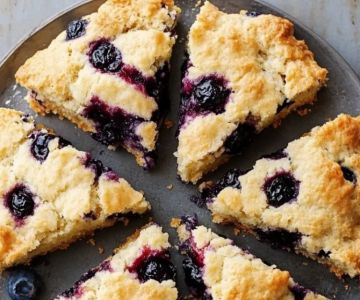How to Make Bakery-Style Blueberry Scones with a Crumbly Top: Step-by-Step Guide