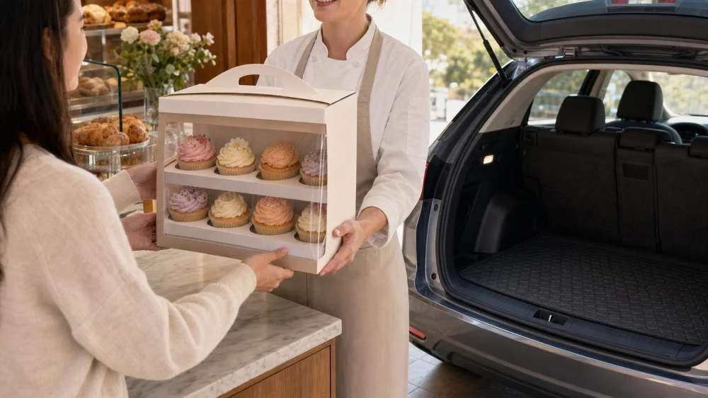 Keep Frosted Cupcakes Upright on the Trip Home
