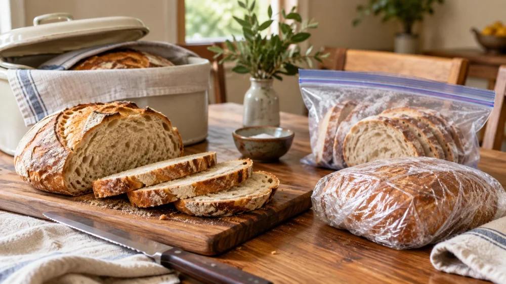 Bakery Bread Storage: Crust, Moisture, and Freezing