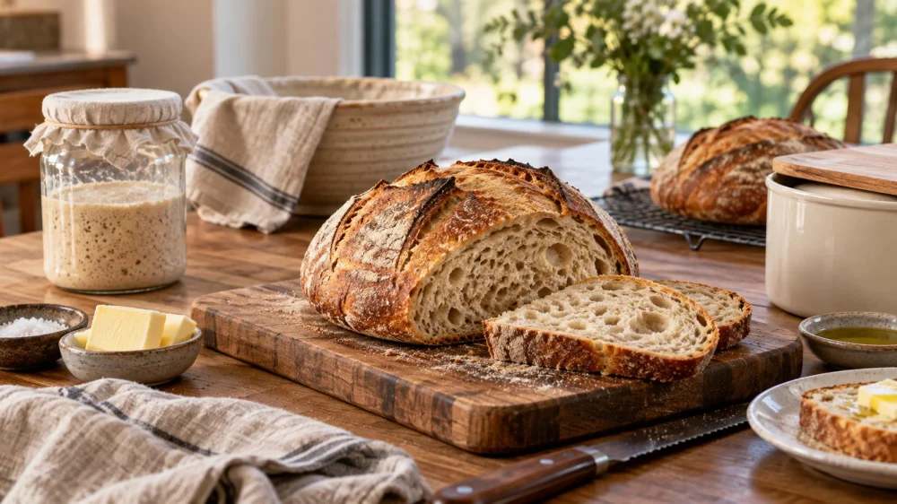 Sourdough Loaf Guide: Crust, Crumb, Fermentation, and Storage