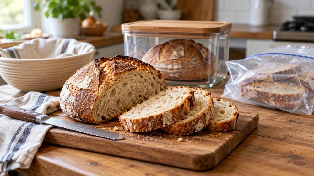 Bakery Sourdough Storage: Crust, Slice, and Freezing