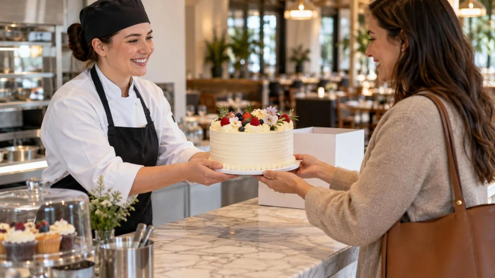 Bakery Custom Cake Handoff: Design, Allergens, and Pickup