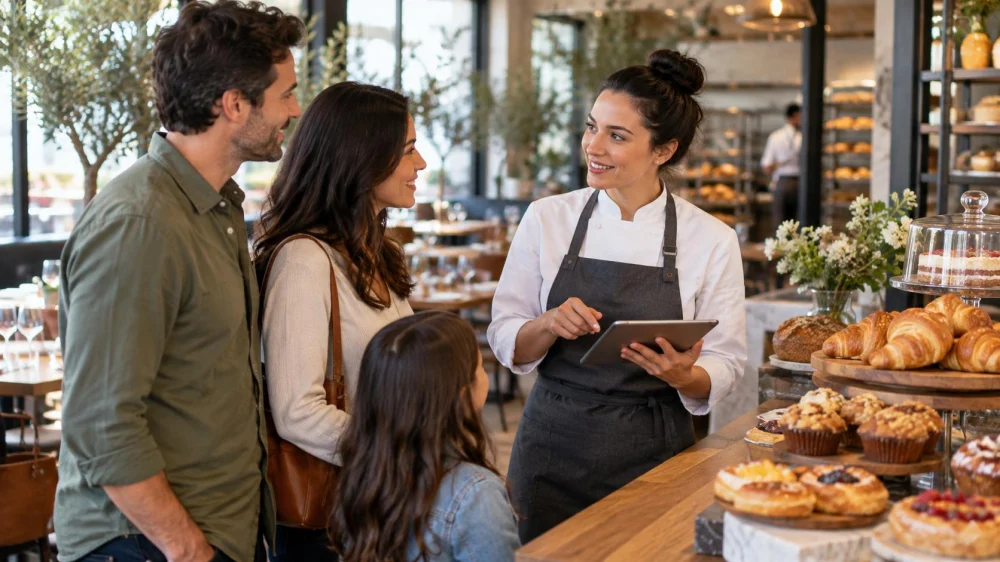Bakery Reservation Notes: Time, Party, Access, and Contact