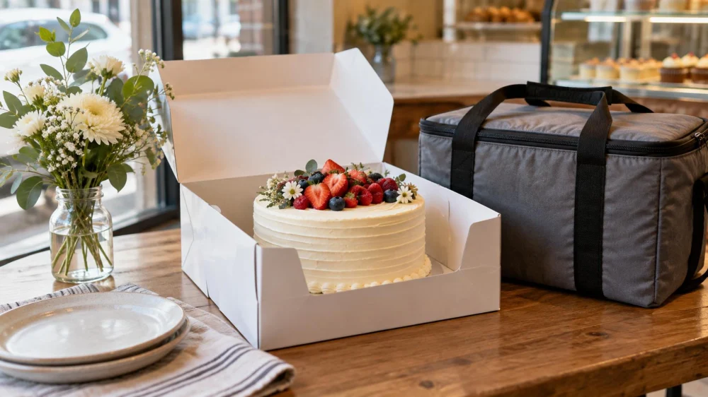 Bakery Custom Cake Pickup: Box, Temperature, and Transport