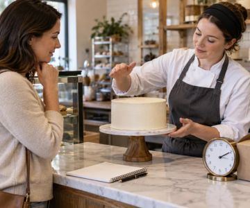 Bakery Cake Order Review: Size, Message, and Pickup Time