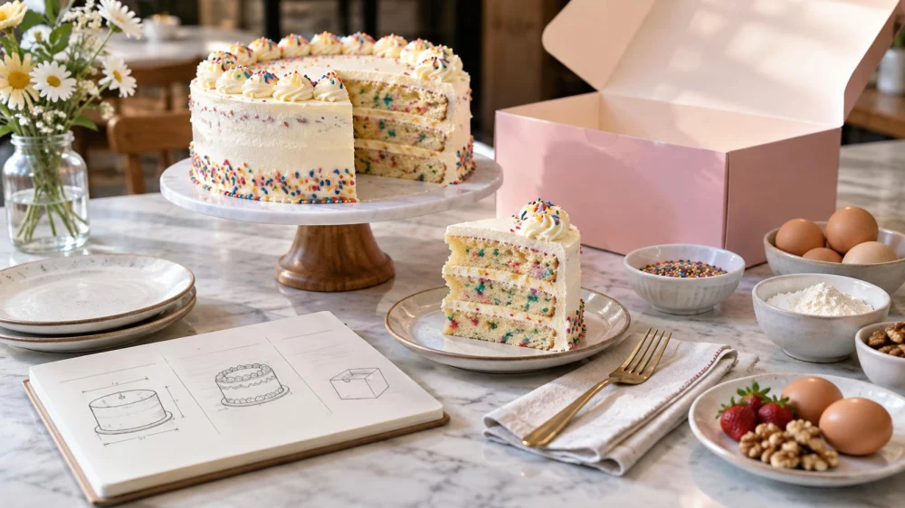 Bakery Cake Quote: Size, Design, Pickup, and Allergen Notes